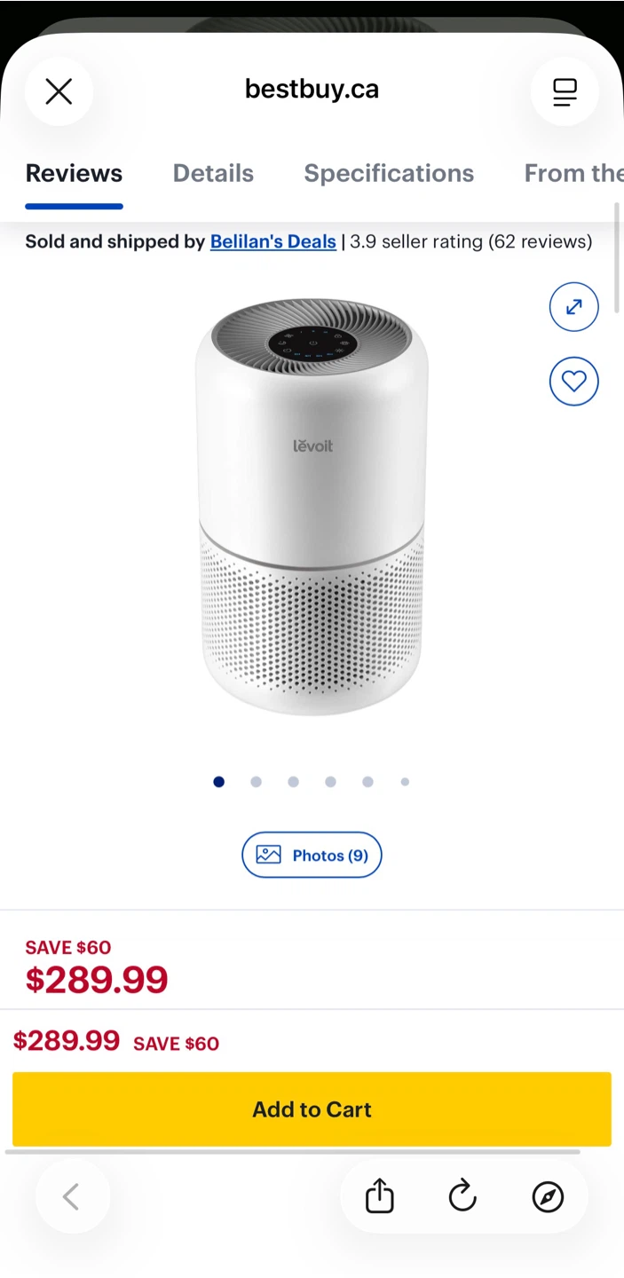 Levoit Core 400s Smart True HEPA Air Purifier - photo 4