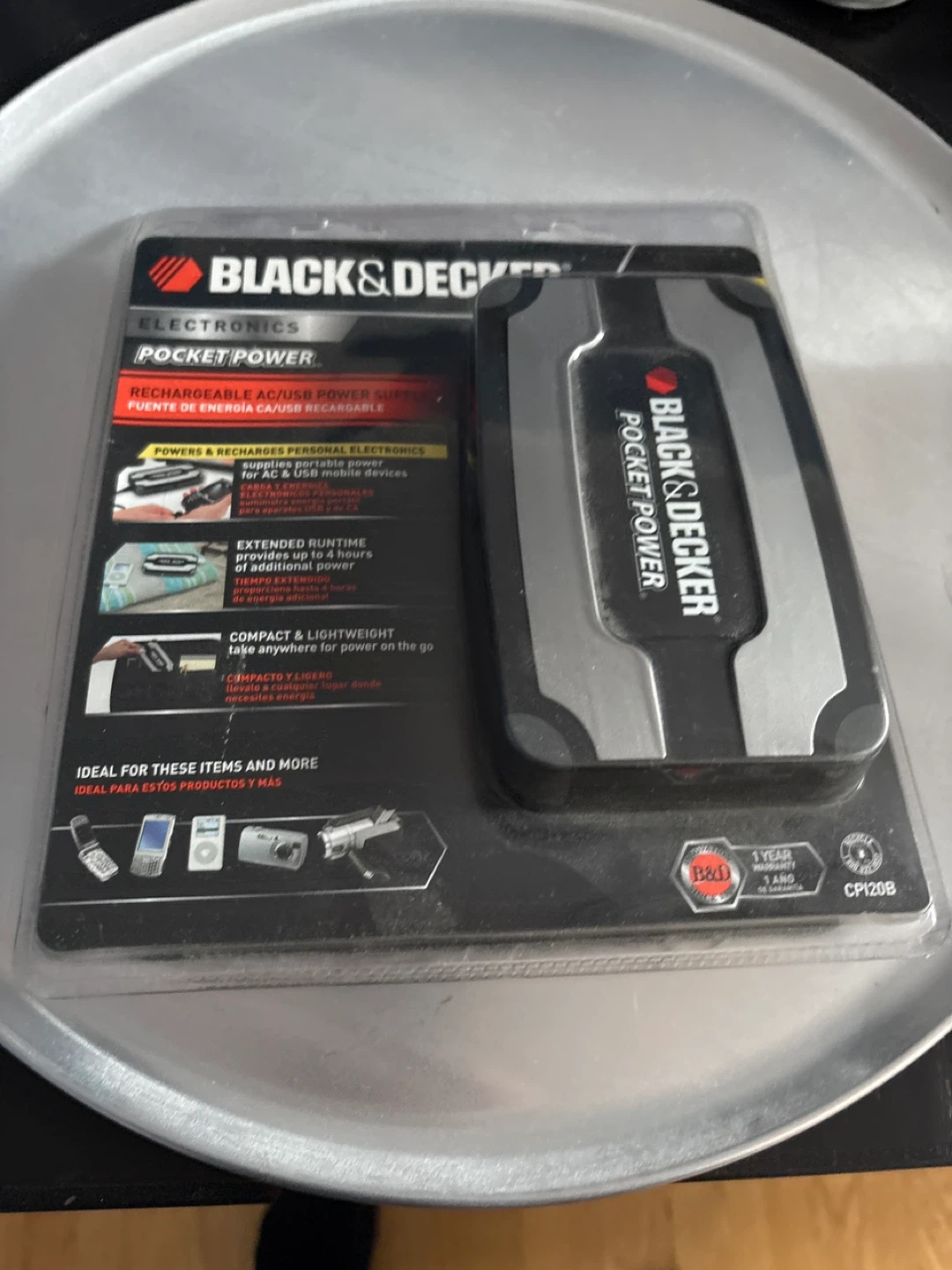 Black & Decker Pocket Power Rechargeable AC/USB Power Supply