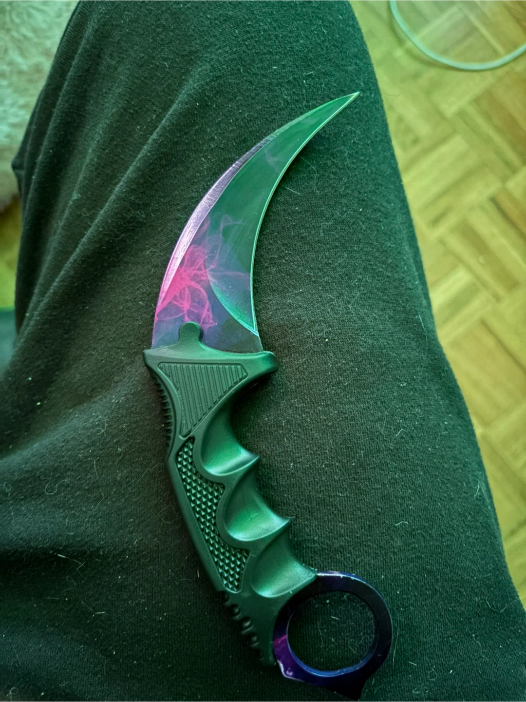 Karambit Knife with Galaxy Handle - photo 2
