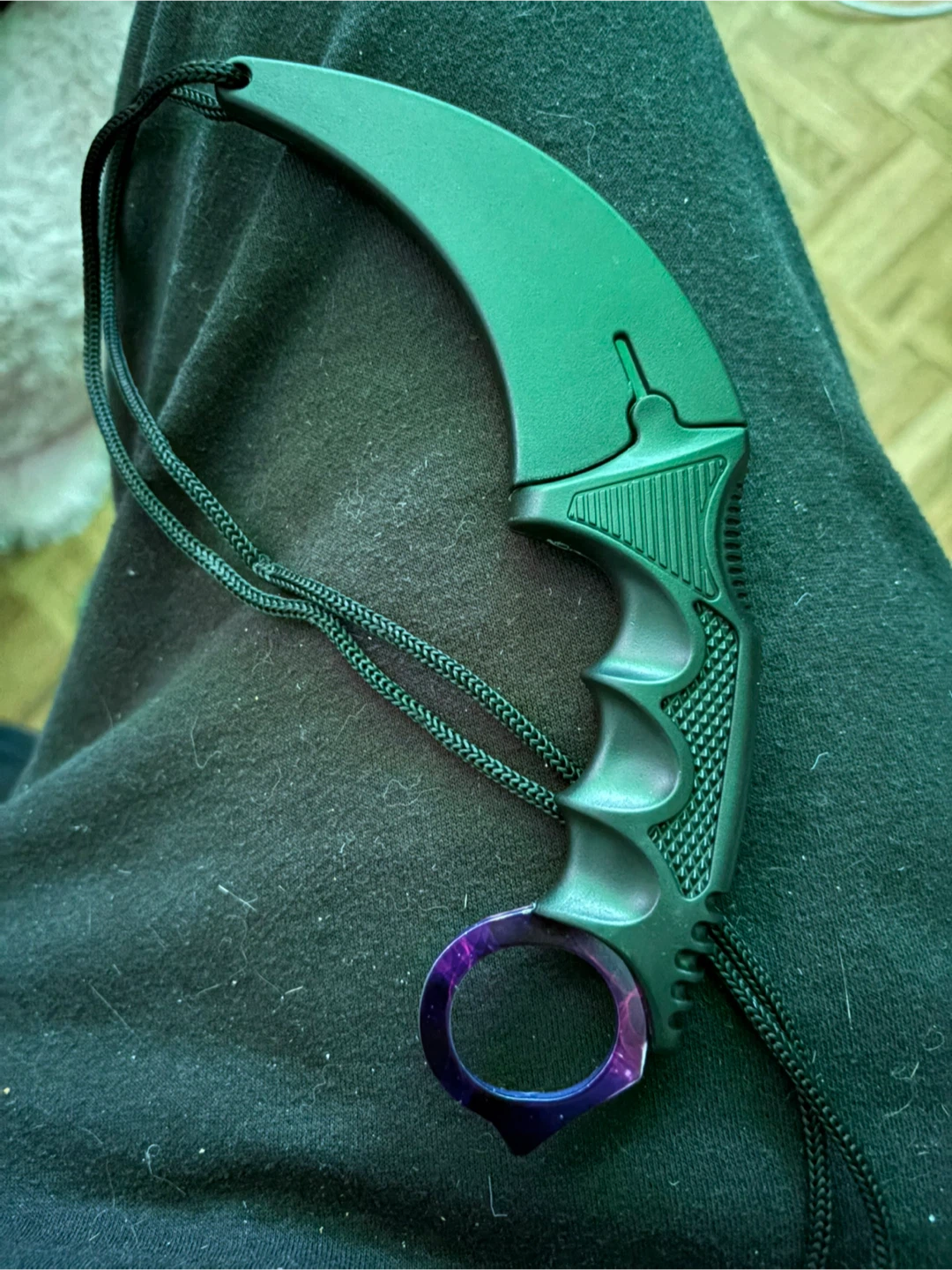 Karambit Knife with Galaxy Handle
