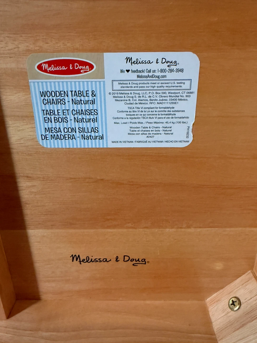 Melissa & Doug Wooden Table & Chairs Set - photo 5