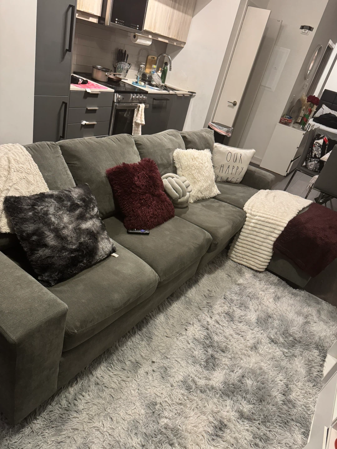Grey Sectional Sofa - photo 2