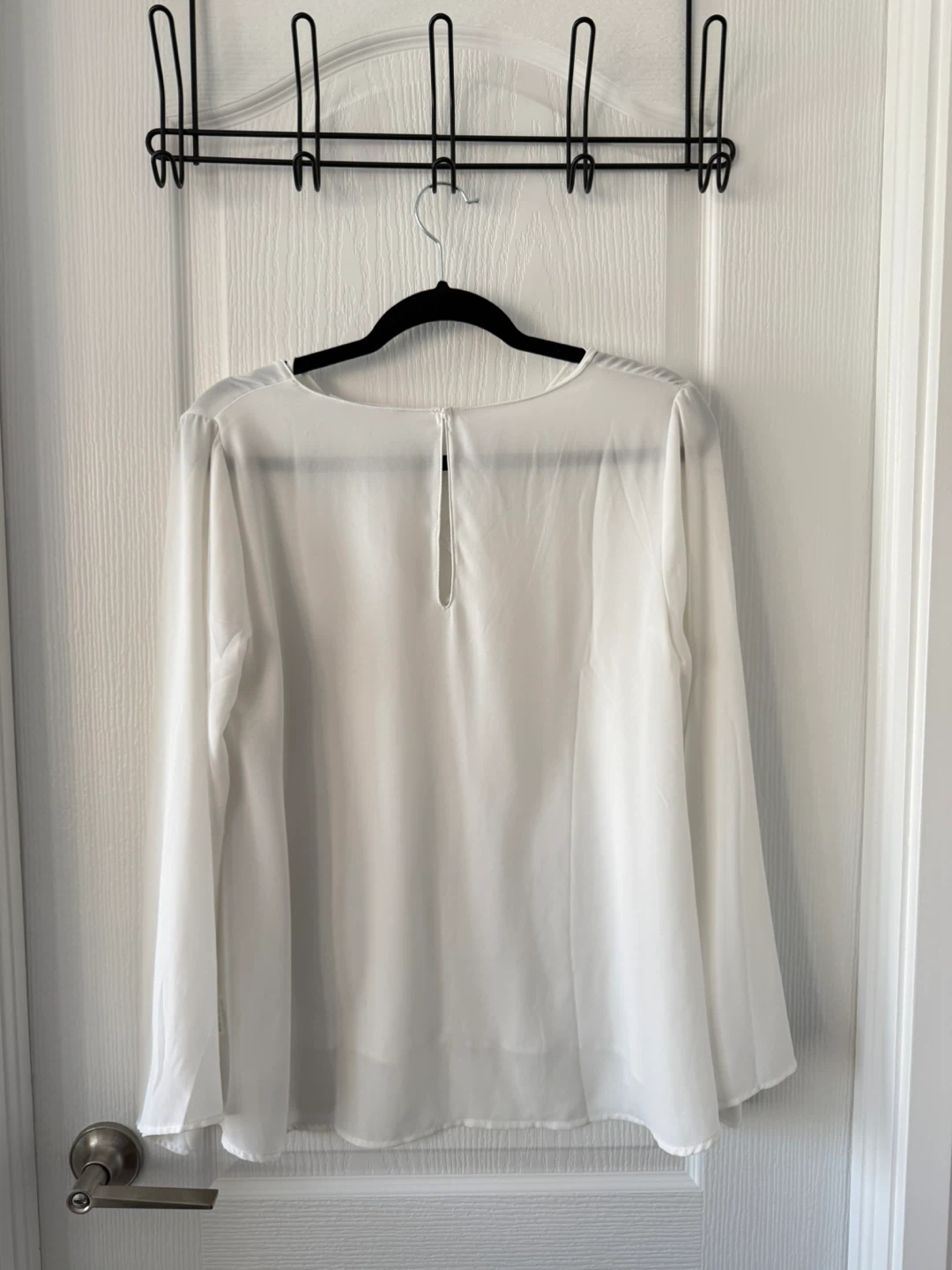 White Long Sleeve Blouse 🧡 - photo 3