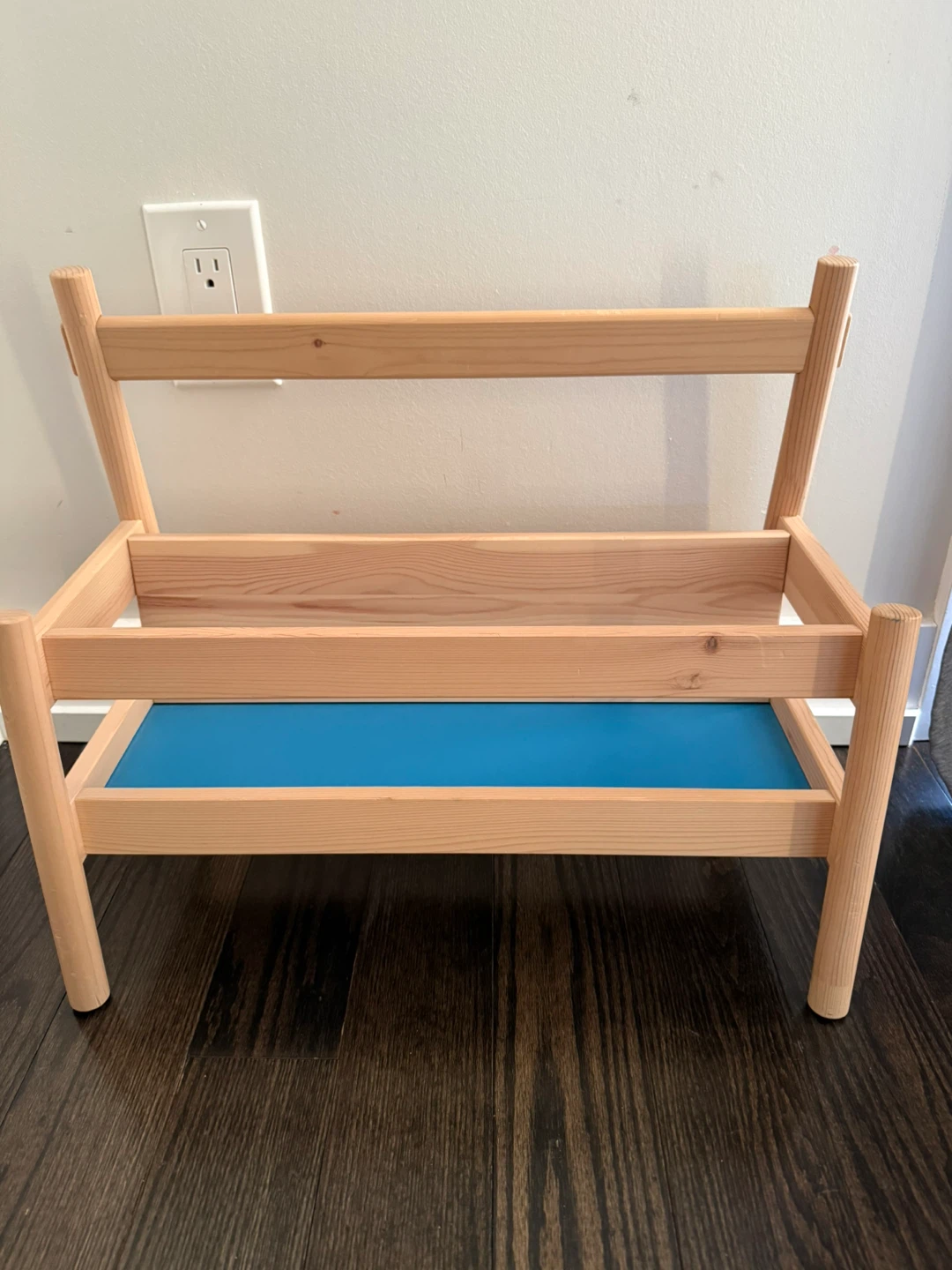 Wooden Book Display Shelf