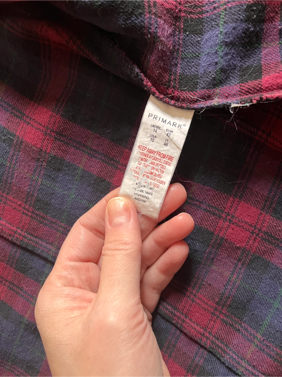 Women’s Long Sleeve Plaid Button Down Shirt, size US 10 - photo 3