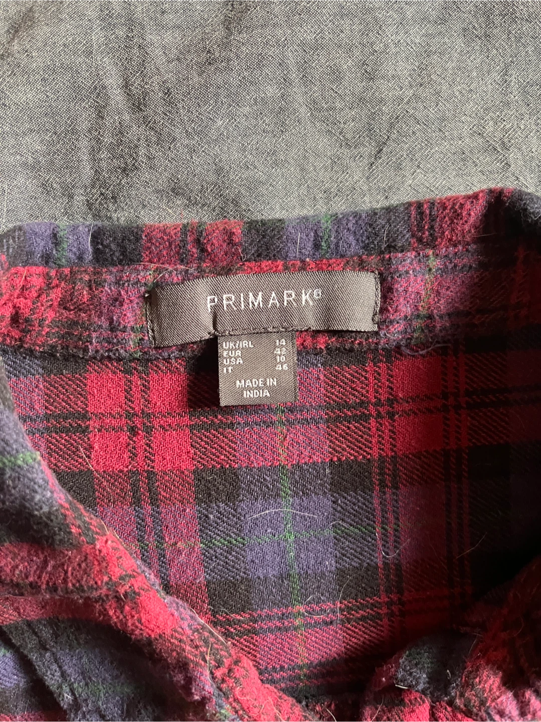 Women’s Long Sleeve Plaid Button Down Shirt, size US 10 - photo 2