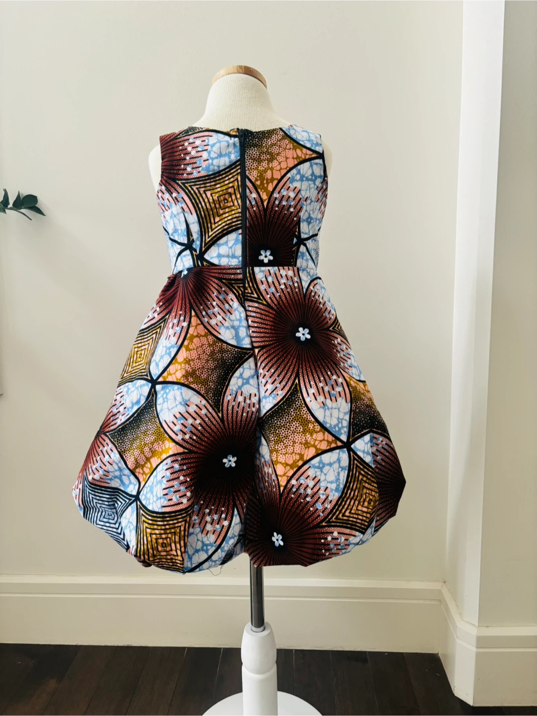 African print girls dress Ankara cotton fabric - photo 2