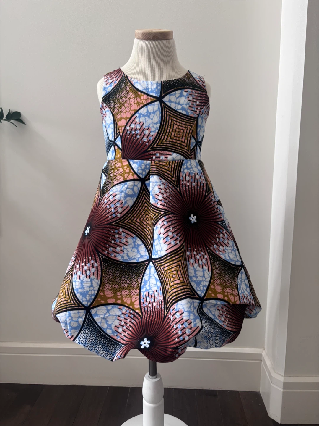 African print girls dress Ankara cotton fabric