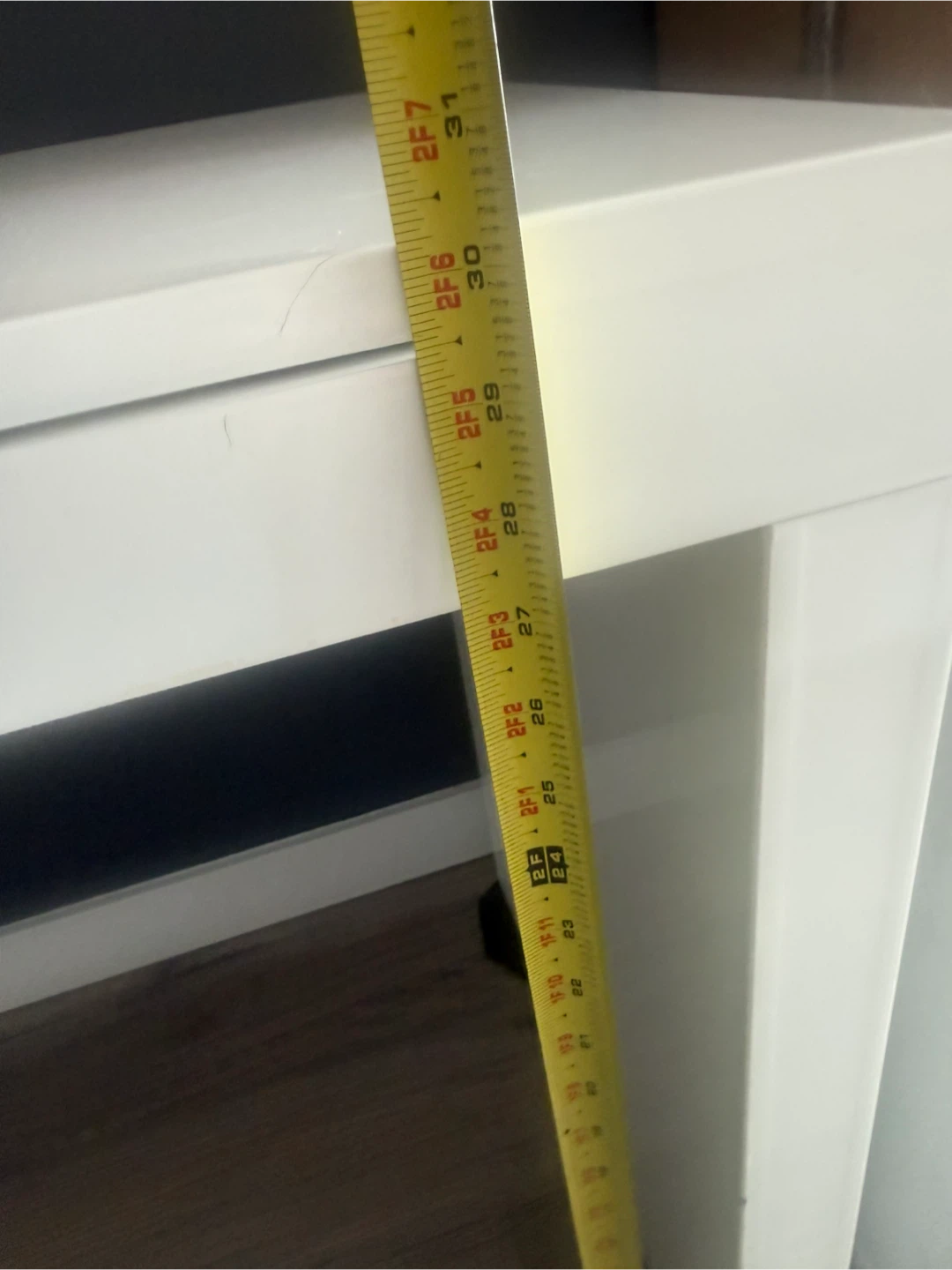 White Two-Drawer Desk - photo 5