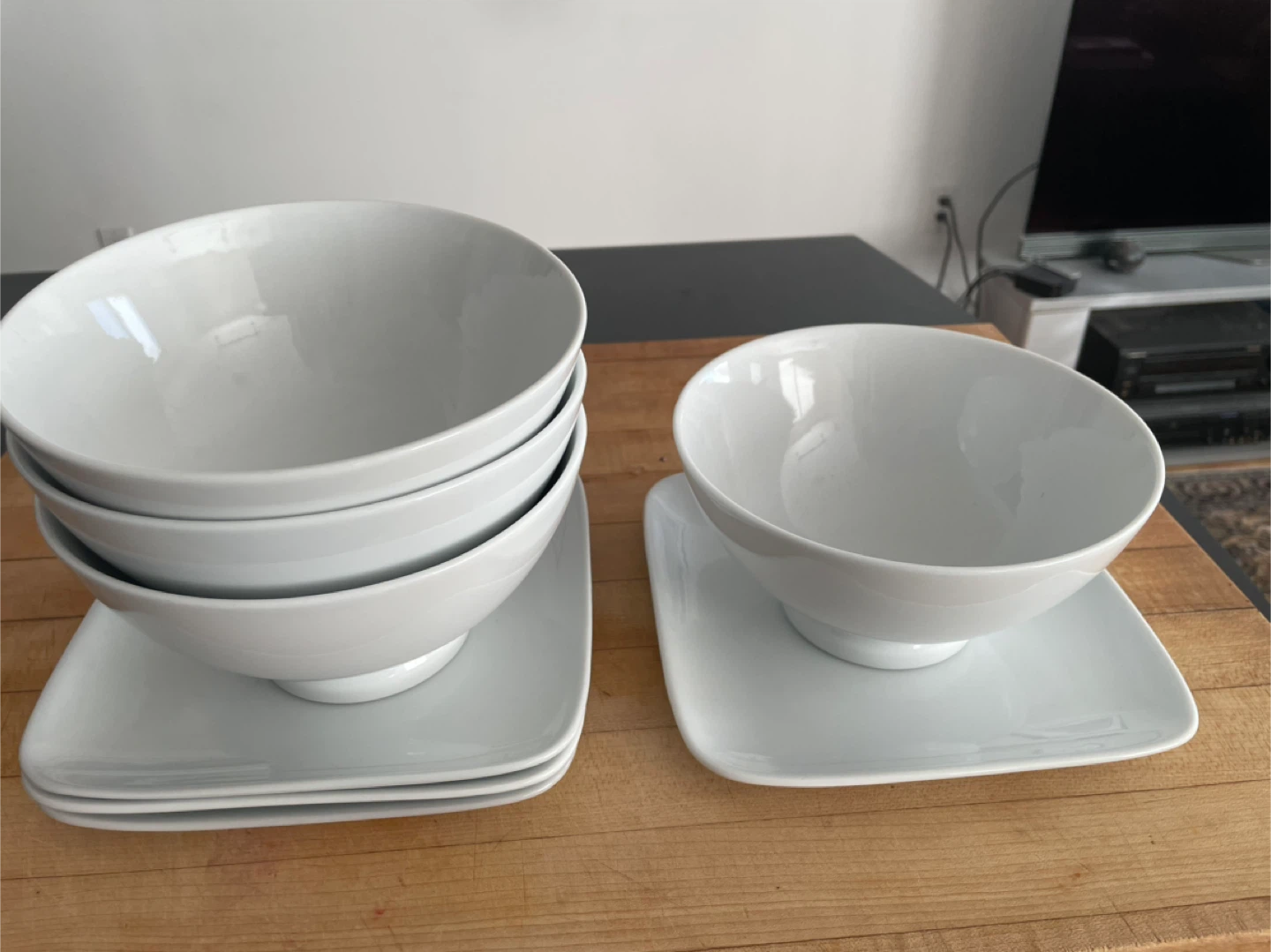 White Ceramic Bowl Set - photo 2