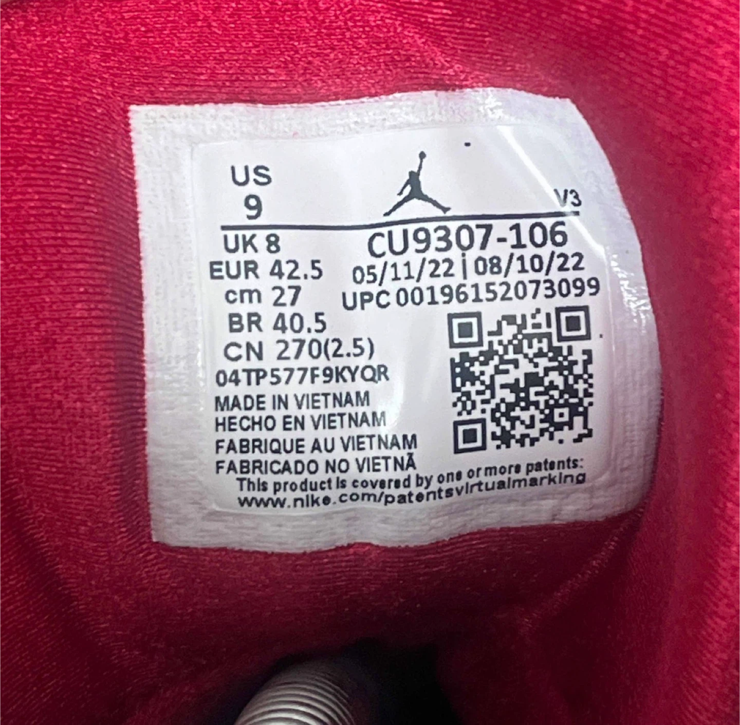 Air Jordan 7 Cardinal Retro Sneakers - photo 5