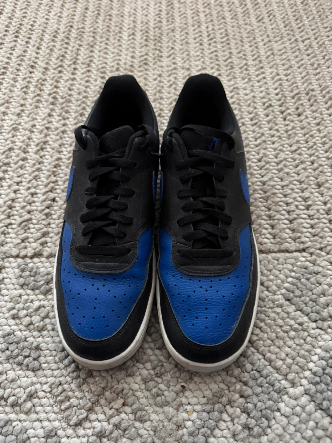 10.5 - Nike Court Vision Low Men's Shoes Black Blue - photo 3