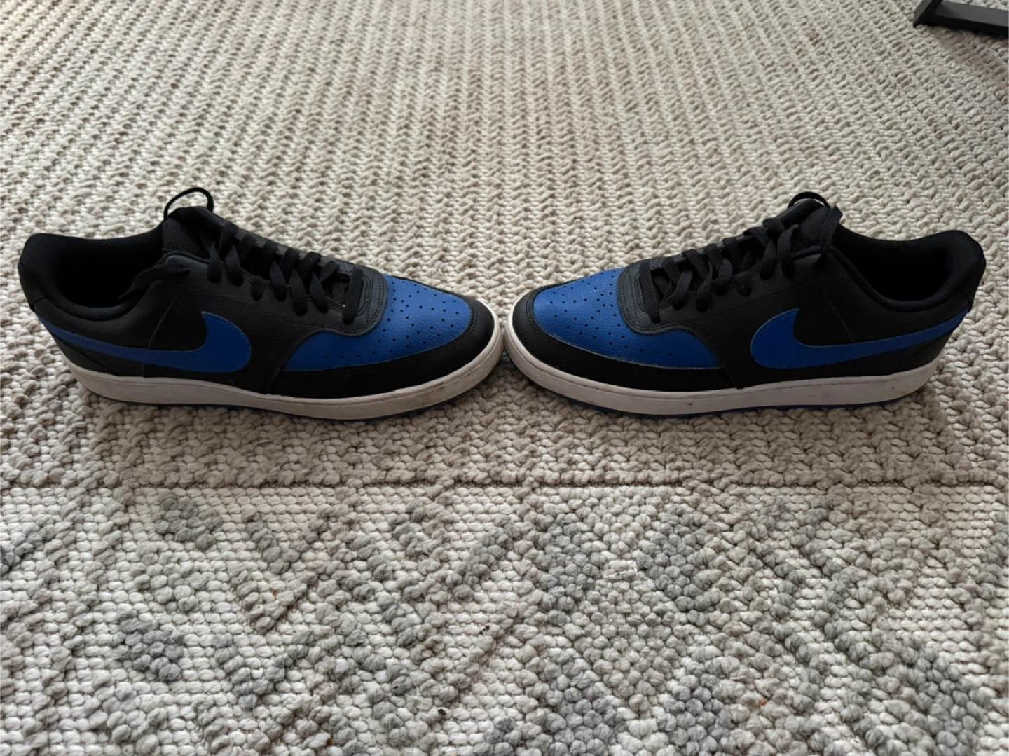 10.5 - Nike Court Vision Low Men's Shoes Black Blue