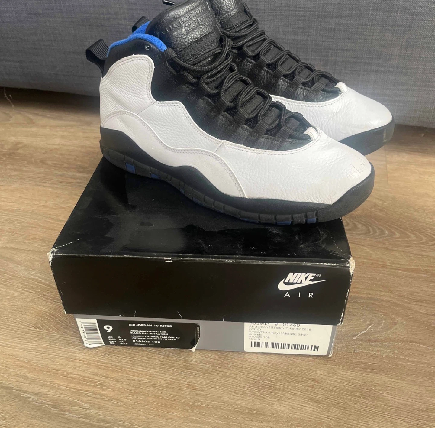Nike Air Jordan 10 Retro "Orlando" Size 9