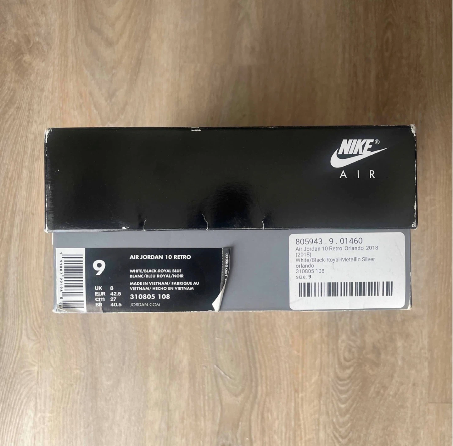 Nike Air Jordan 10 Retro "Orlando" Size 9 - photo 4