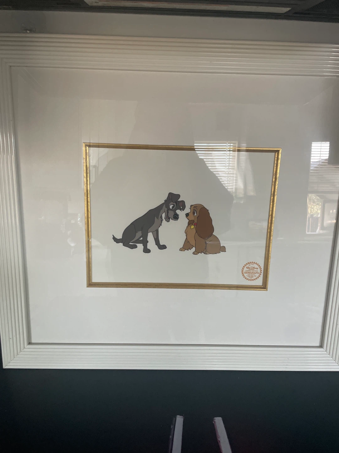 Framed Lady and the Tramp Cel Art