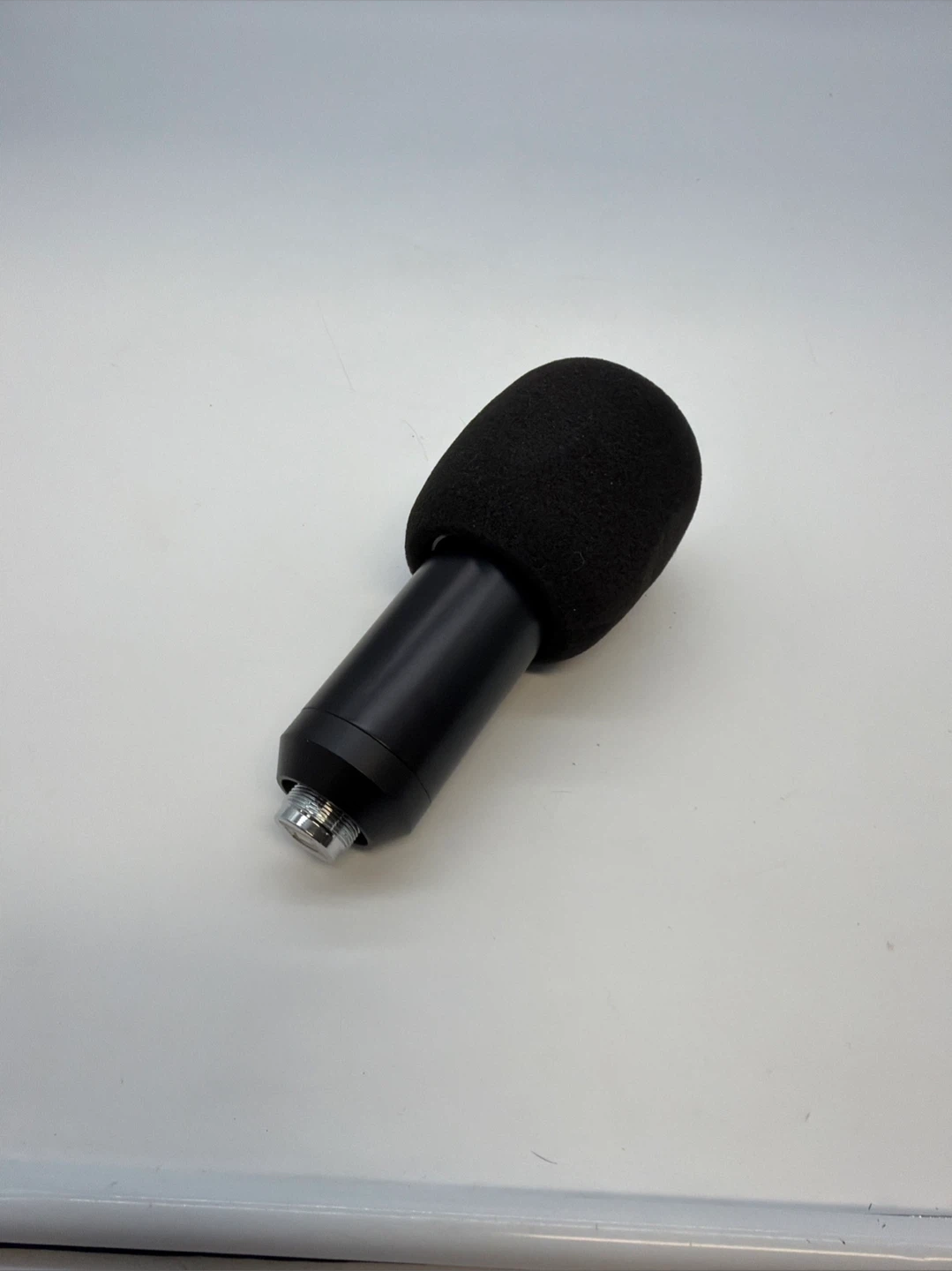 Black USB Condenser Microphone with Pop Filter