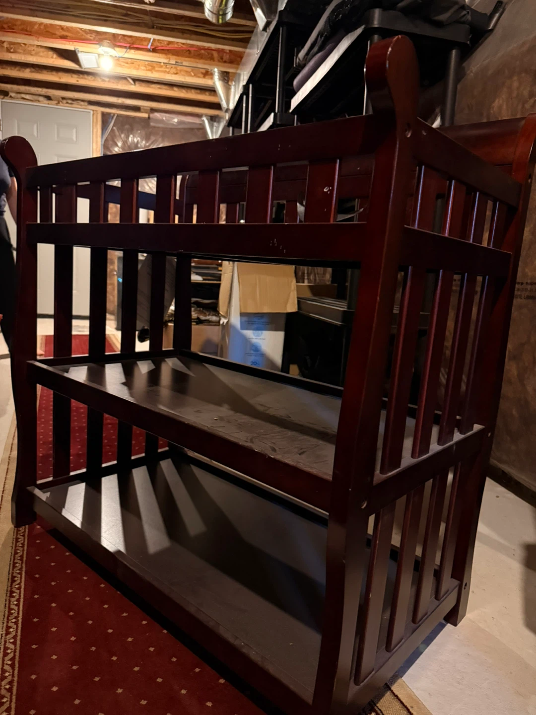 Wooden Baby Changing Table with Shelves - photo 2