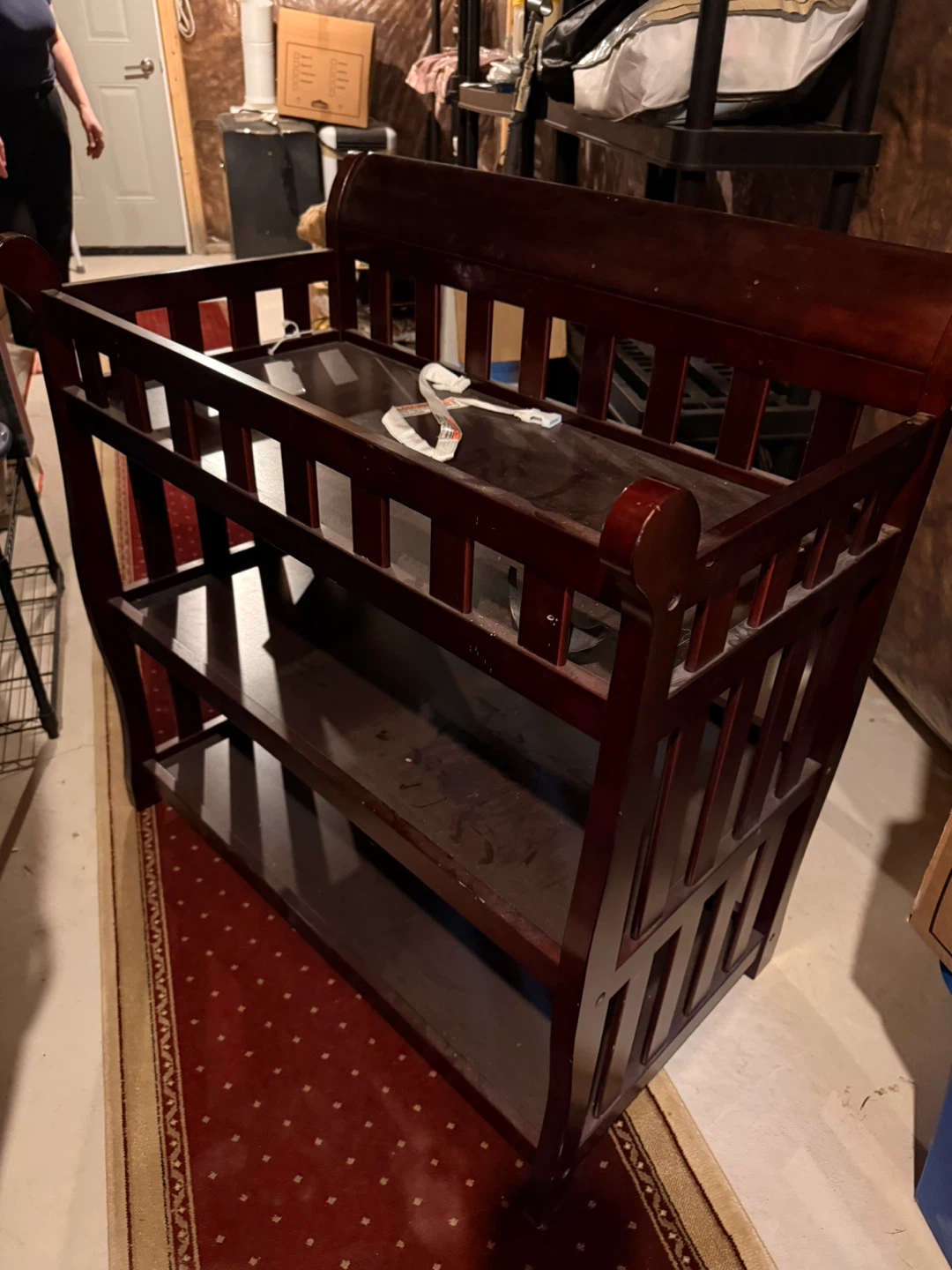 Wooden Baby Changing Table with Shelves