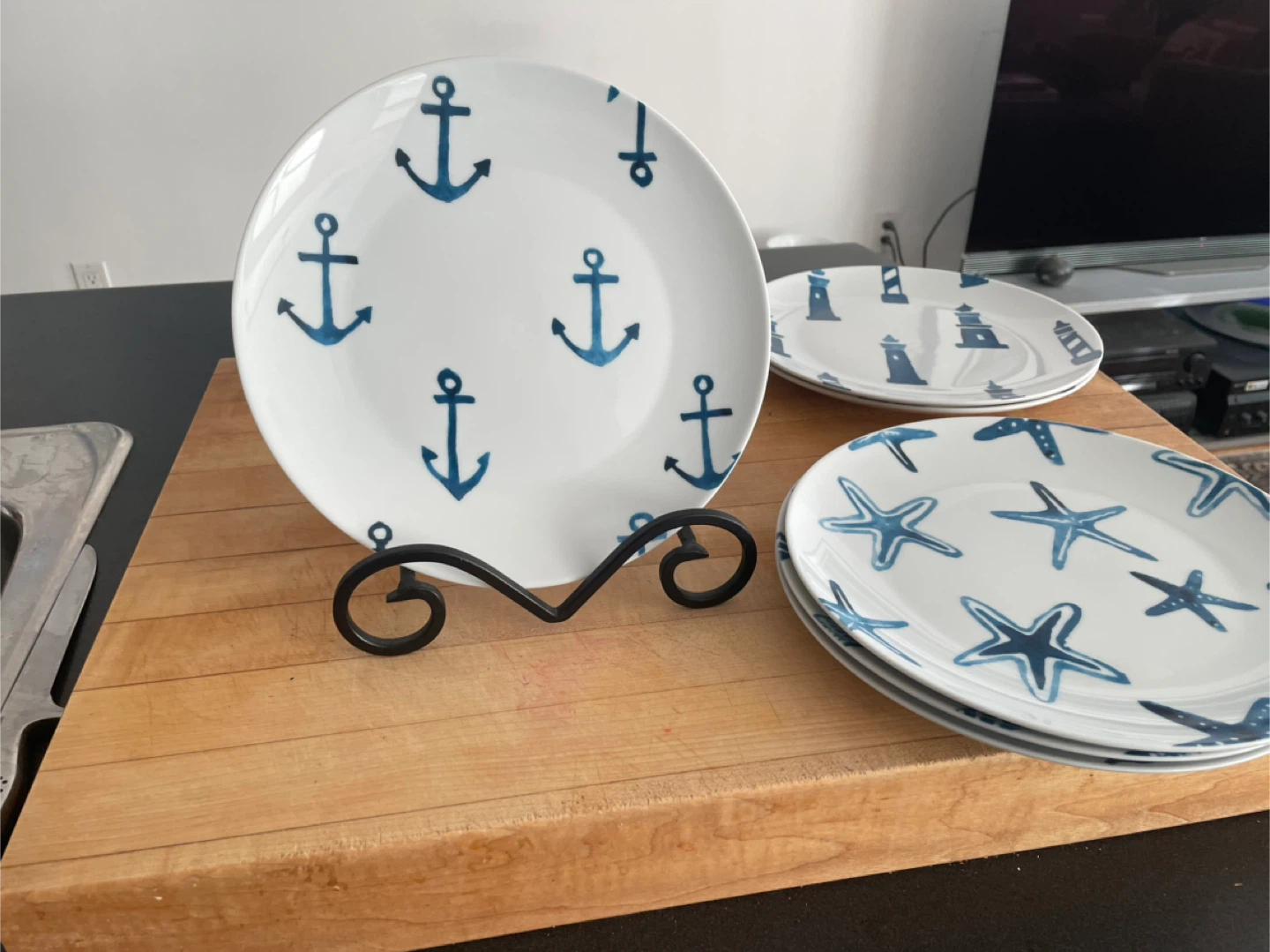 Set of 6 Nautical Themed Plates - photo 3