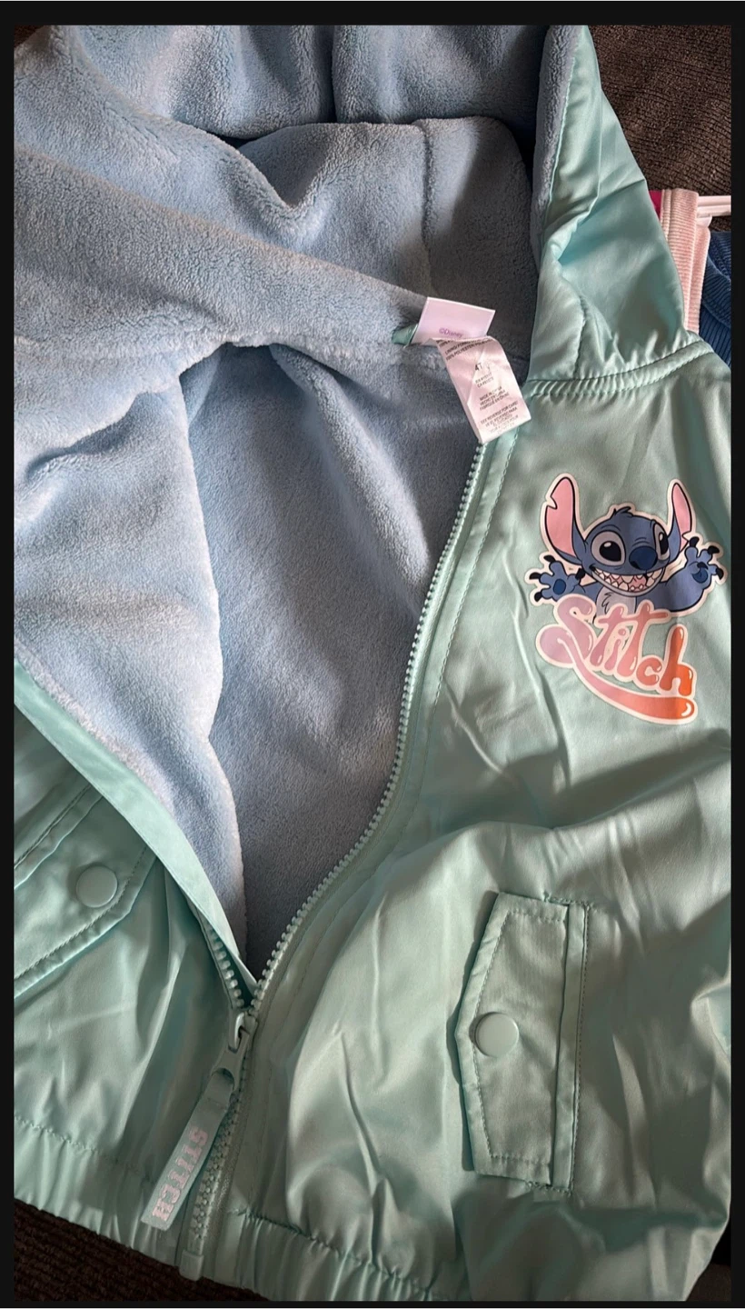 Disney Stitch Light Blue Hooded Jacket