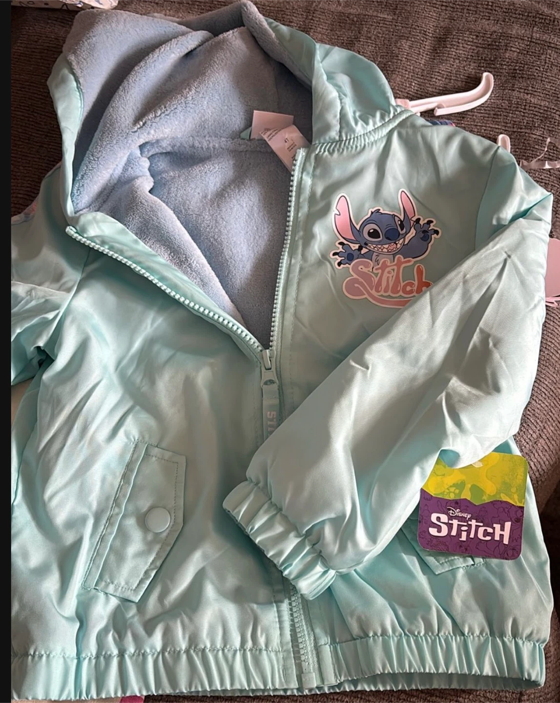 Disney Stitch Light Blue Hooded Jacket - photo 2