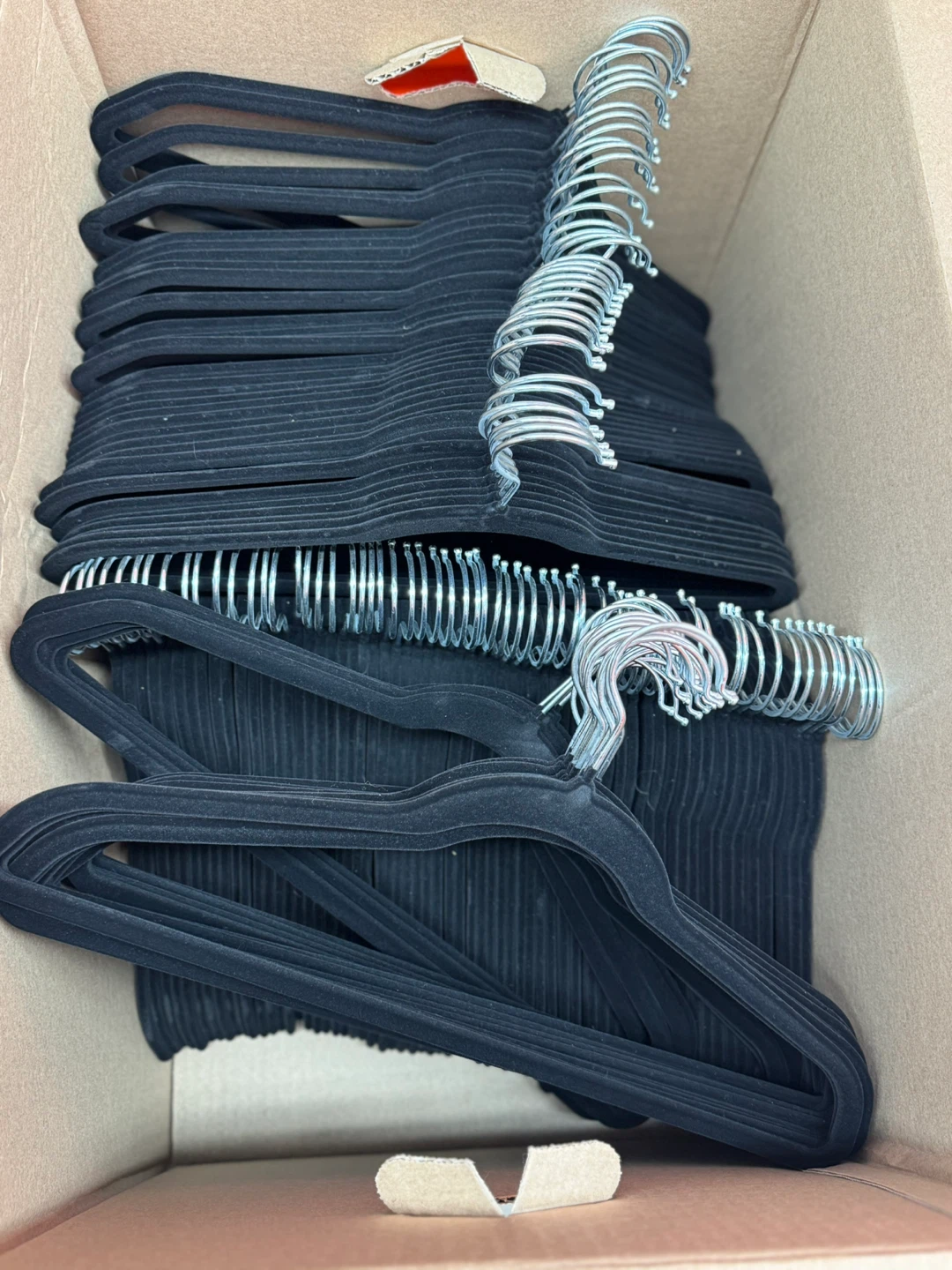 Black Velvet Hangers - Set of 200