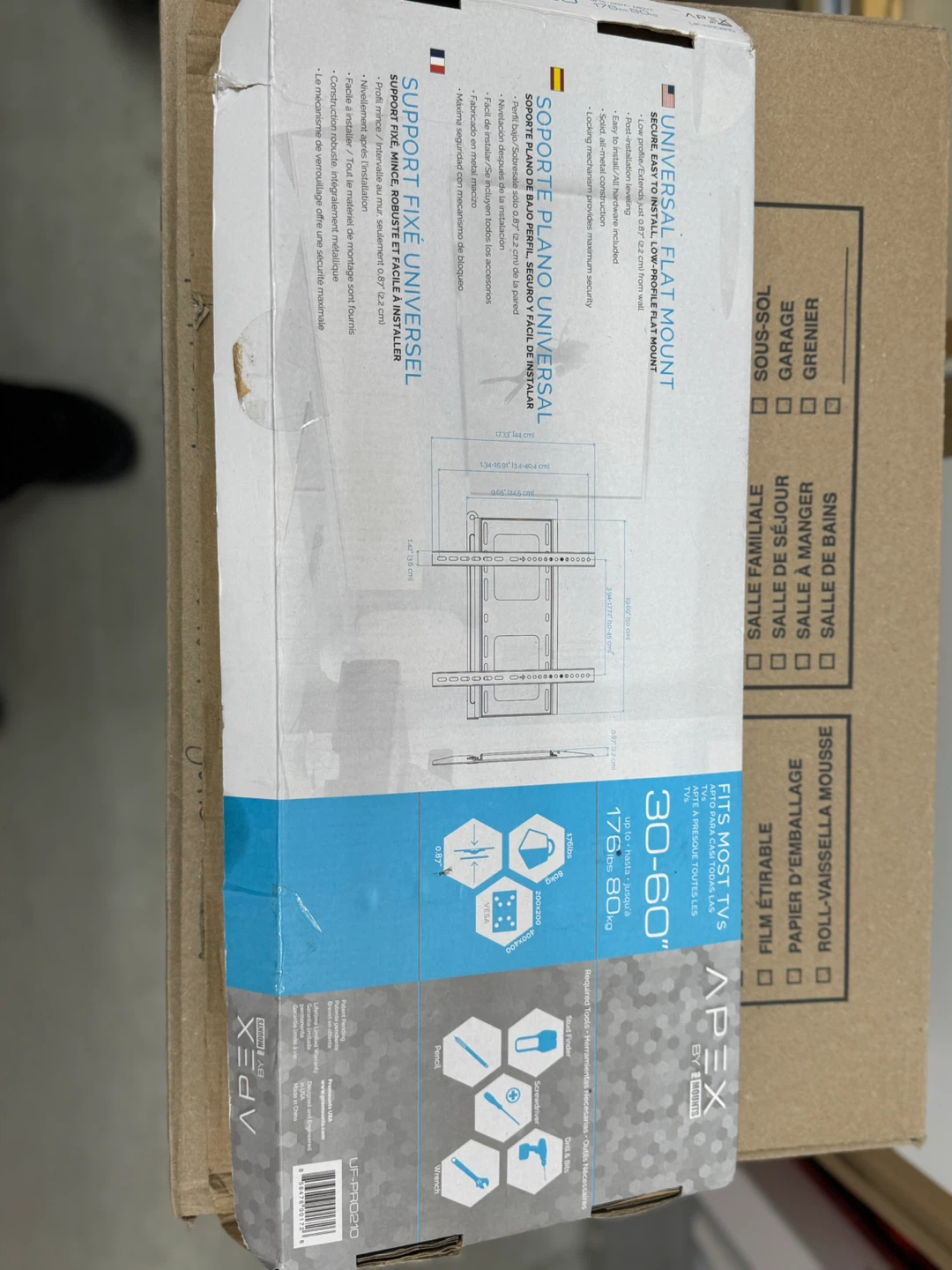 Apex Universal Flat Mount TV Wall Mount - photo 2