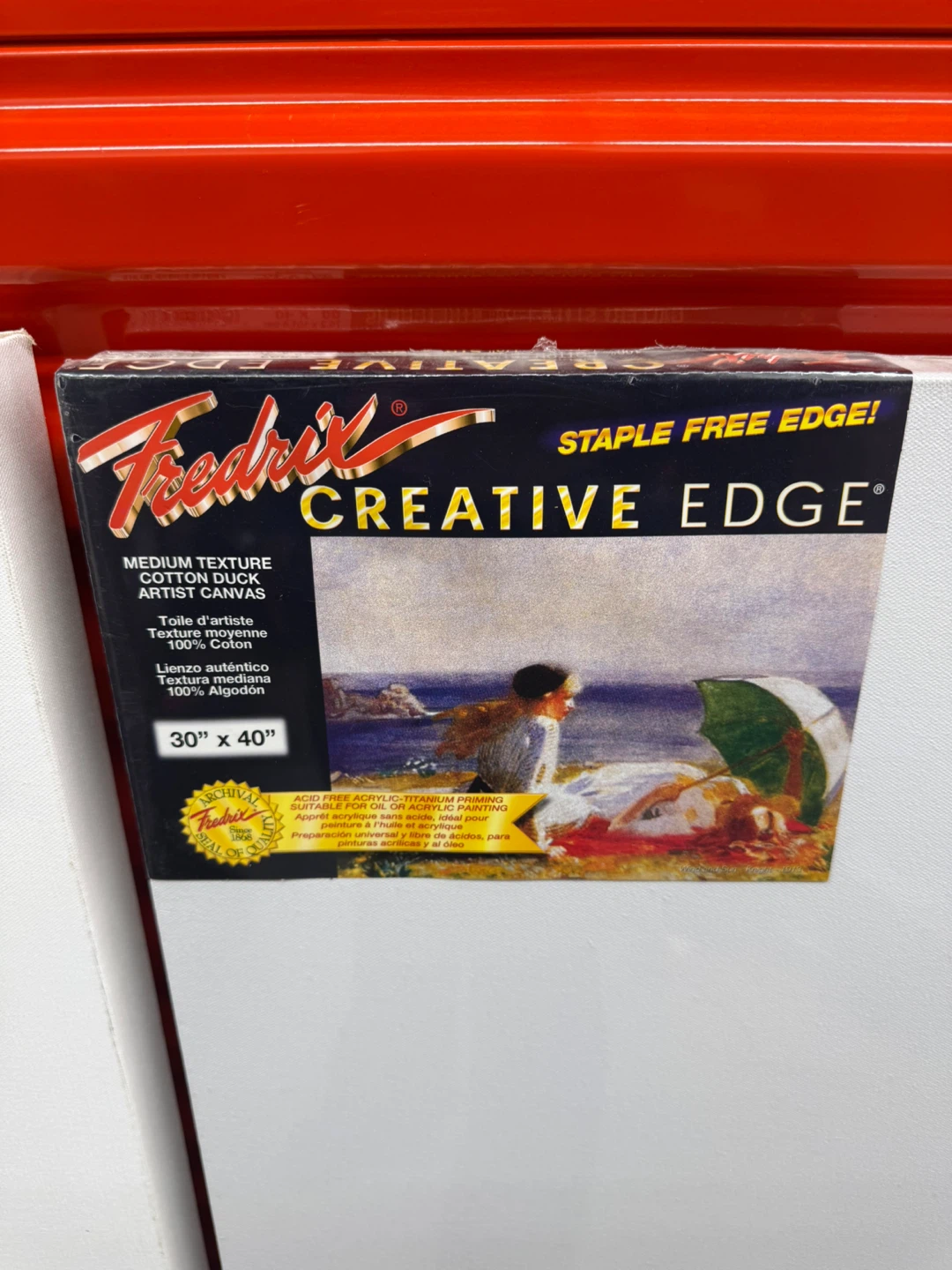 Fredrix Creative Edge Cotton Duck Artist Canvas 30" x 40" - photo 2