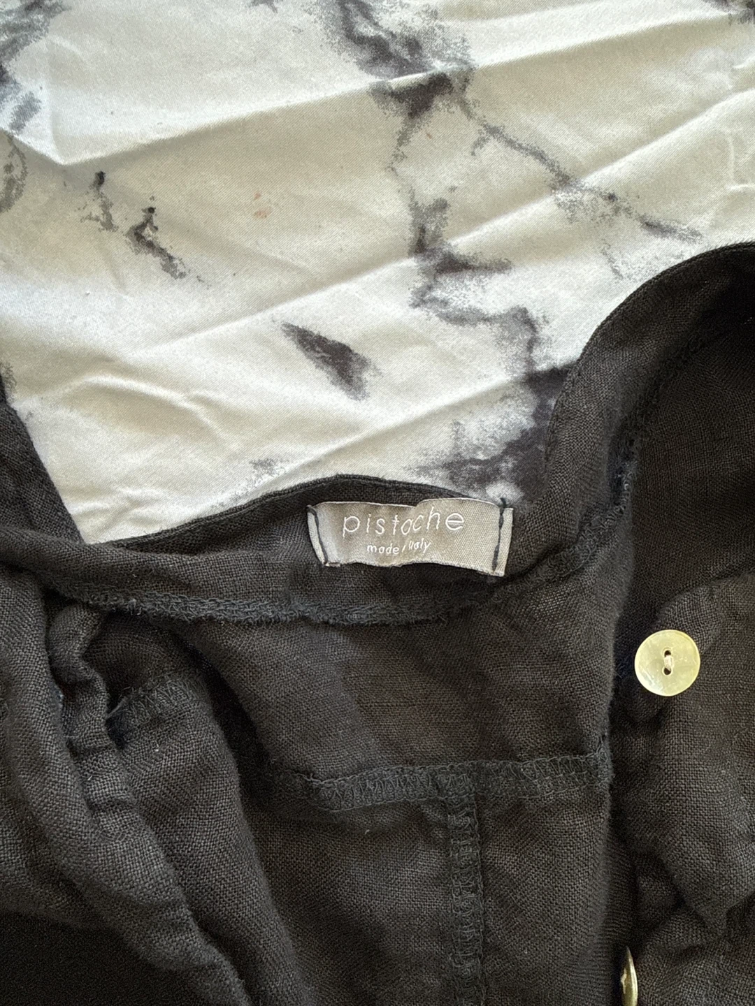 Pistache Linen Top and Pants Set - photo 2