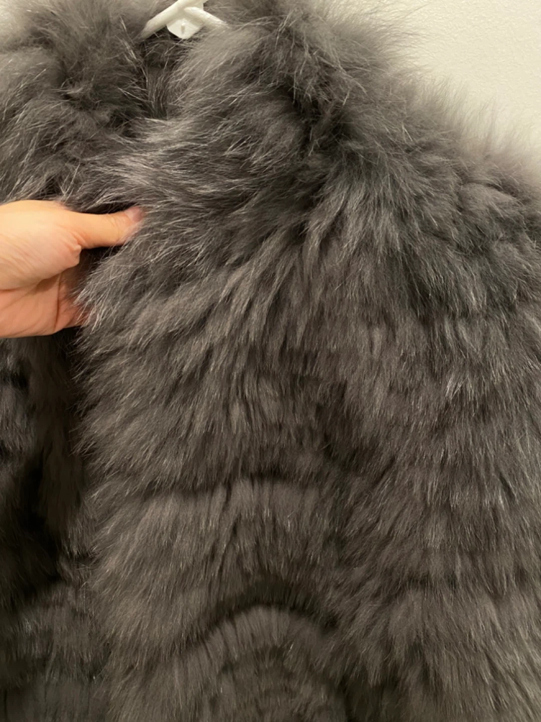 Grey Fox Fur Coat XS/S New - photo 3
