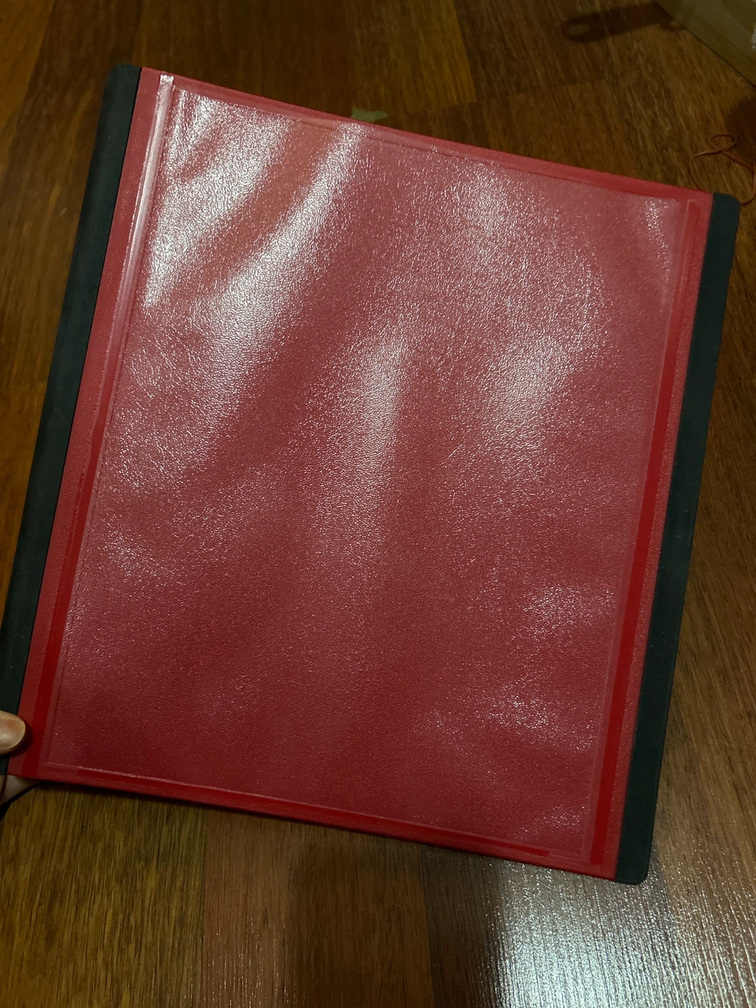 Red 3-Ring Binder with Portfolio Pockets - photo 2