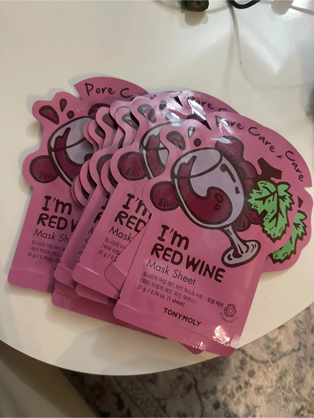 TONYMOLY I'm Red Wine Mask Sheet (Pack of 9)