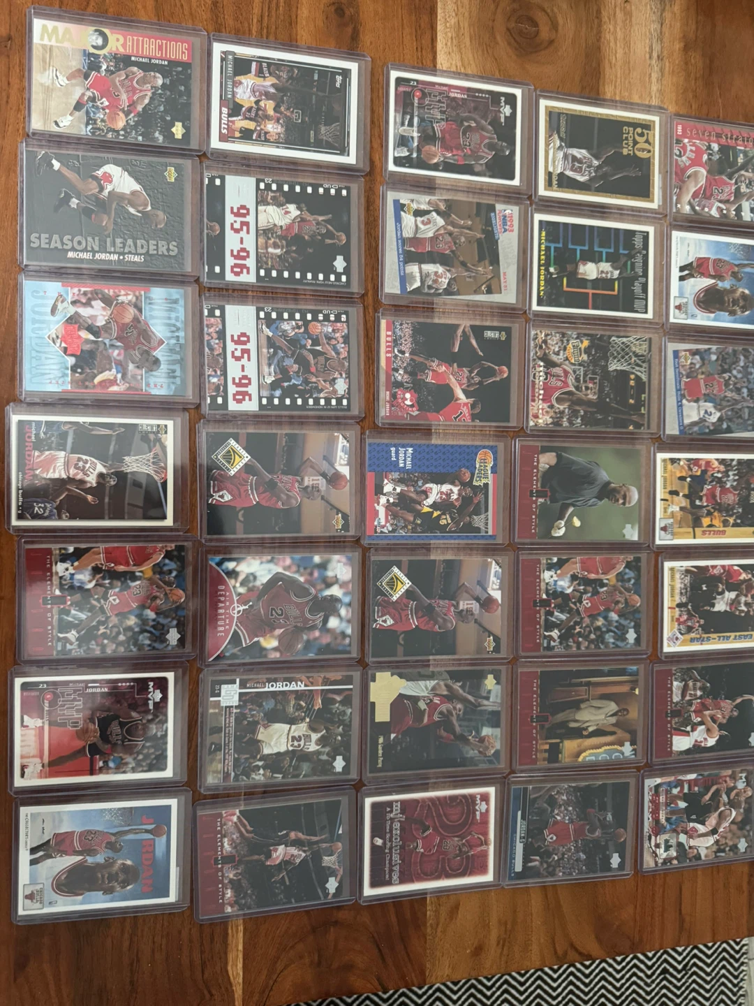 Collection of Michael Jordan Basketball Cards