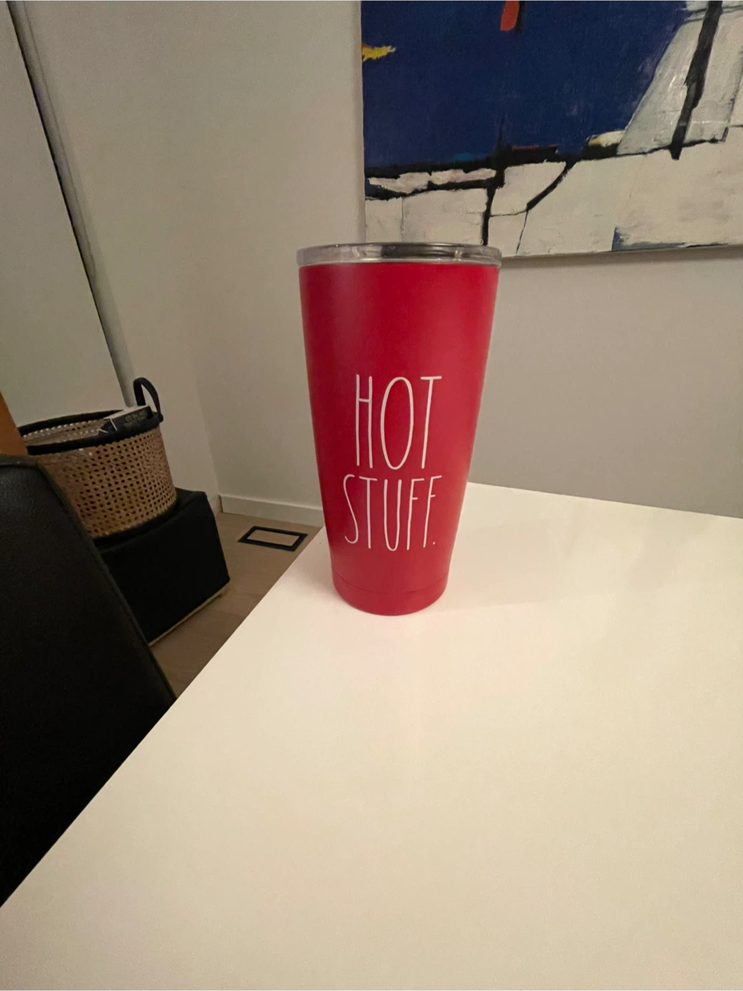 Rae Dunn "Hot Stuff" Travel Tumbler