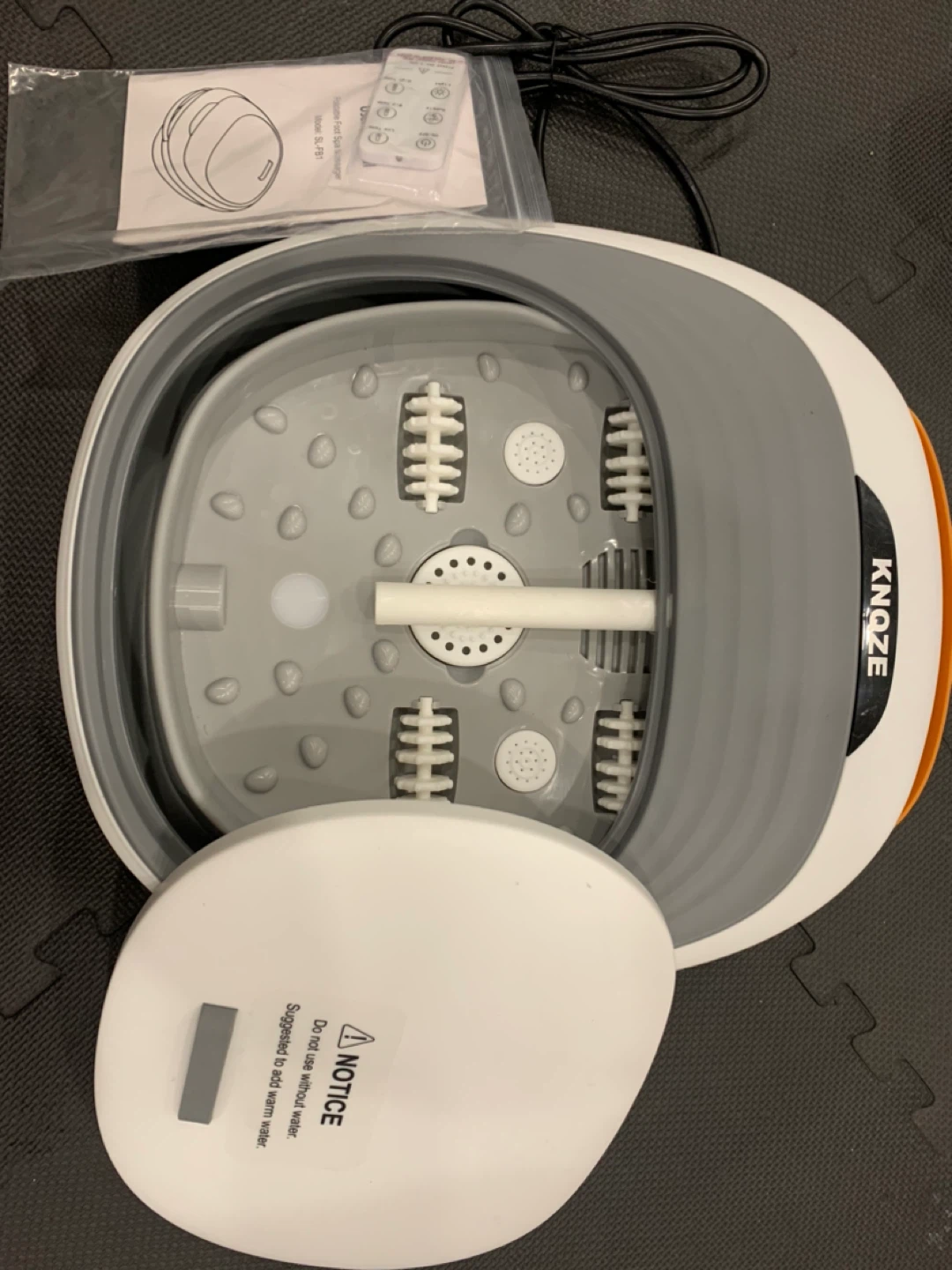 KNQZE Foldable Foot Spa Massager SL-FB1 🥕 - photo 2