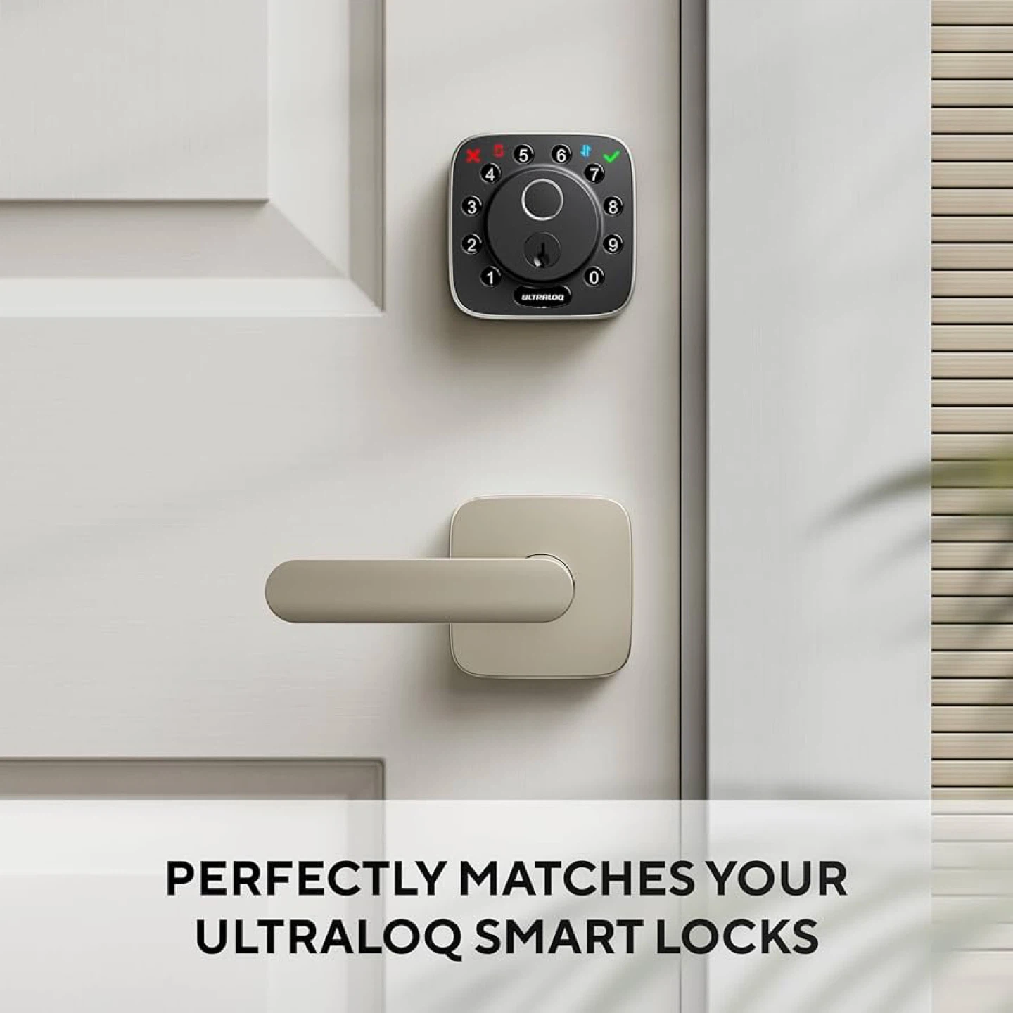 ULTRALOQ Passage Door Lever - Brushed Nickel - photo 2