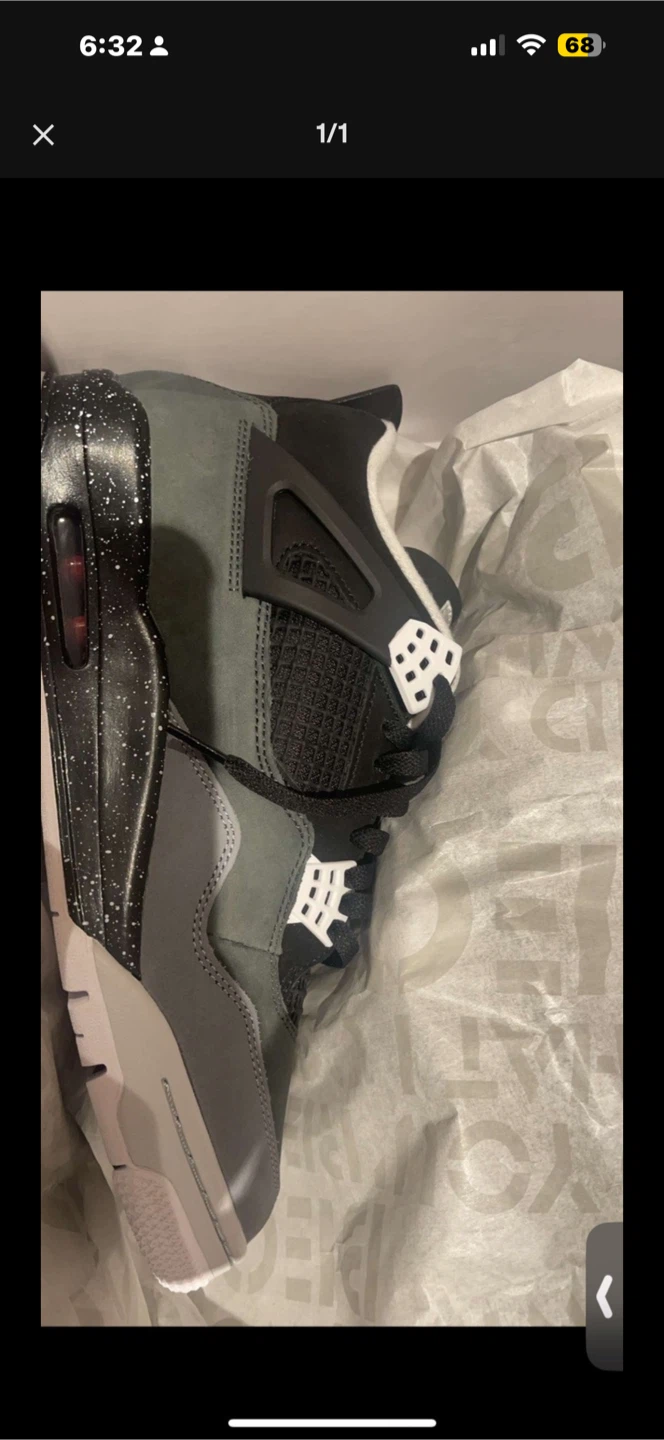Air Jordan 4 Retro "Black Canvas" Sneakers