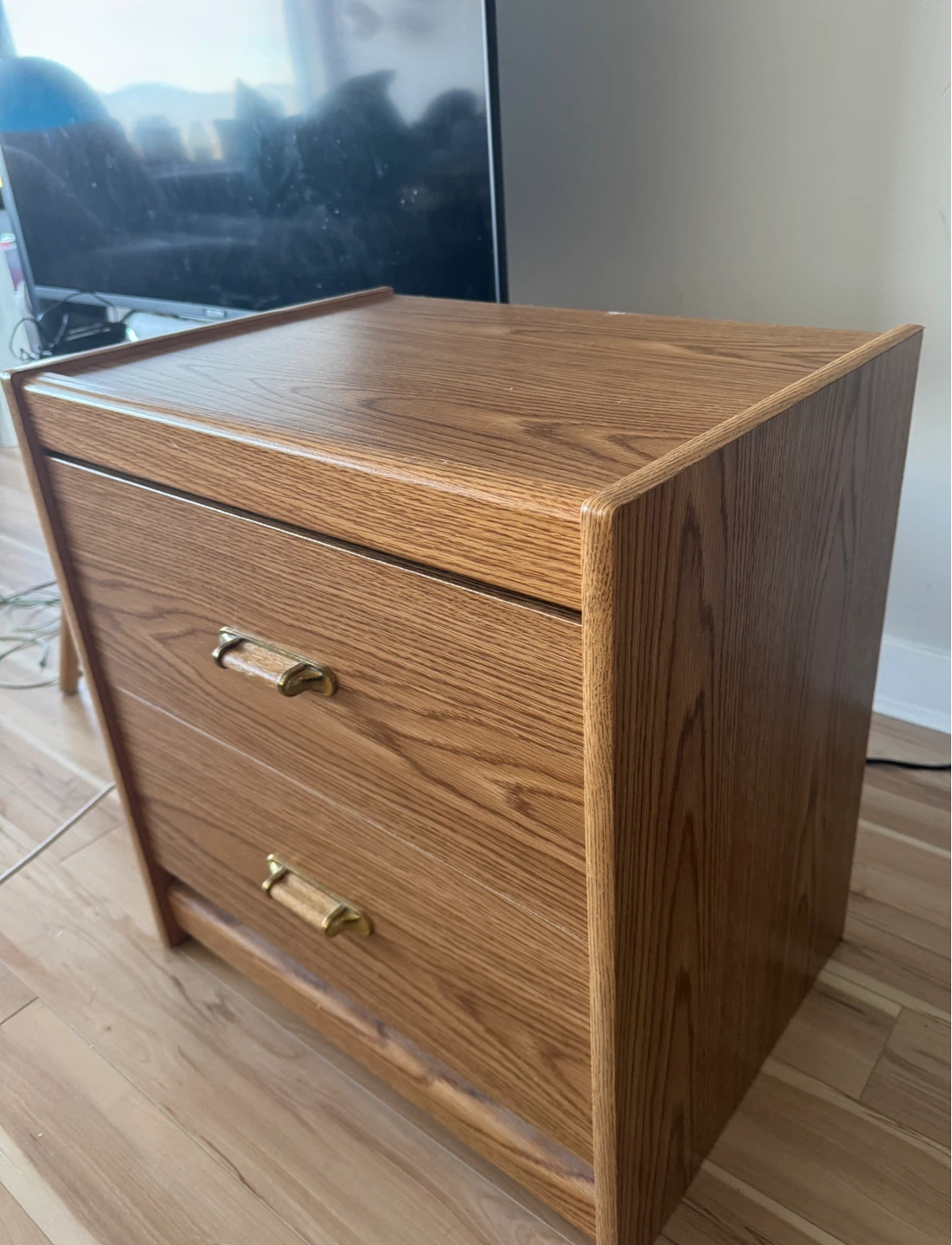 Wooden 2-Drawer Dresser / Nightstand / Side Table - photo 2