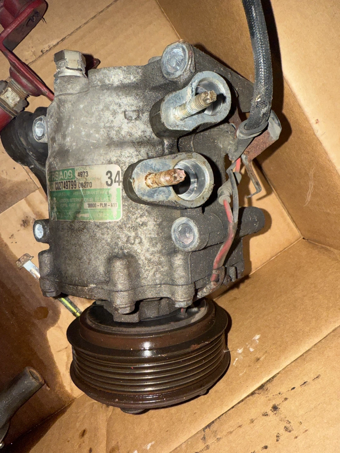 Sanden RSA09 AC Compressor 38800-PLM-A11