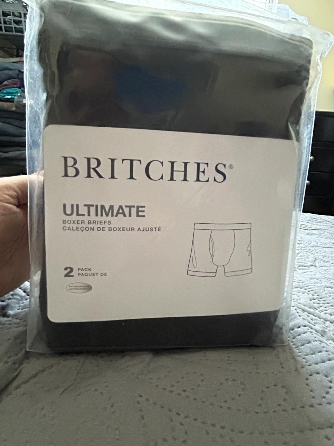 BRITCHES Ultimate Boxer Briefs – 2 Pack (6X/6G) – Black