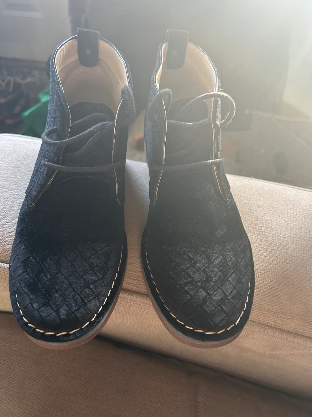 Hush Puppies Black Suede Chukka Boots