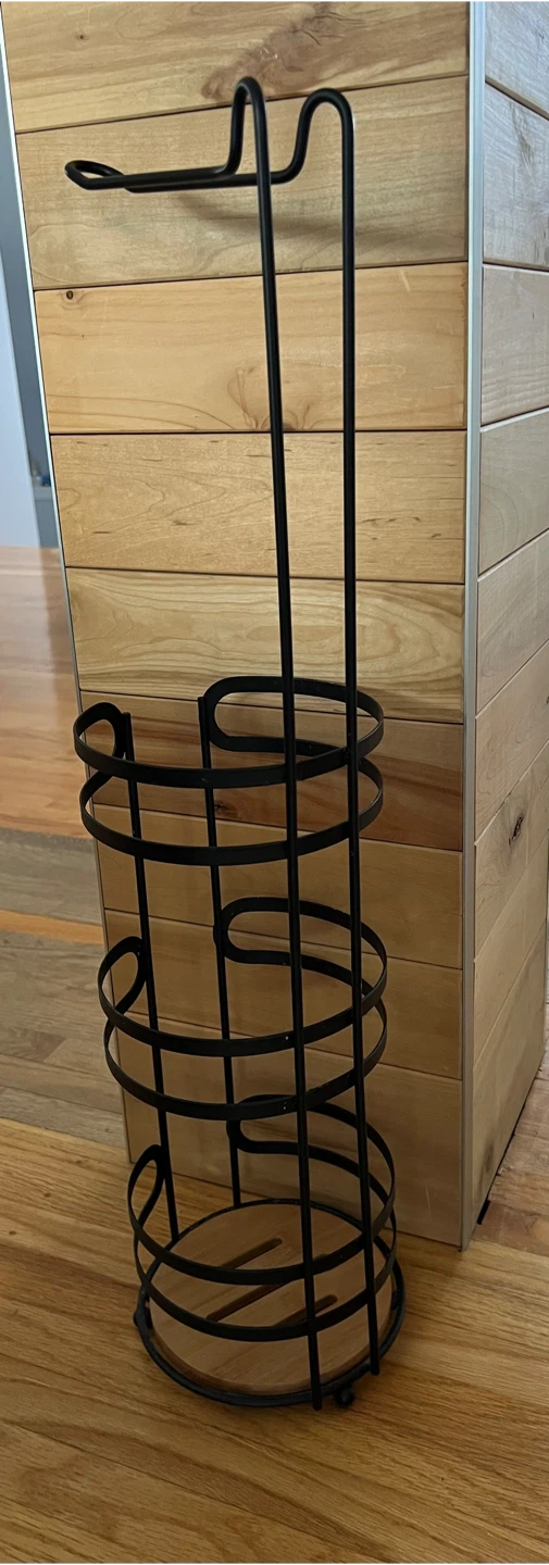 Black Metal Toilet Paper Holder 🧡 - photo 3