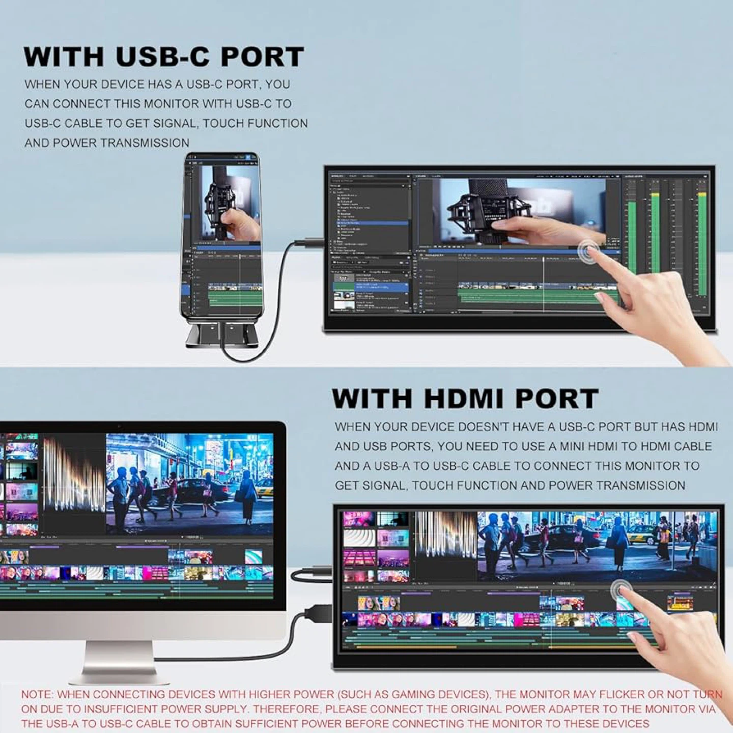 12.3" Touchscreen Portable Monitor - photo 2