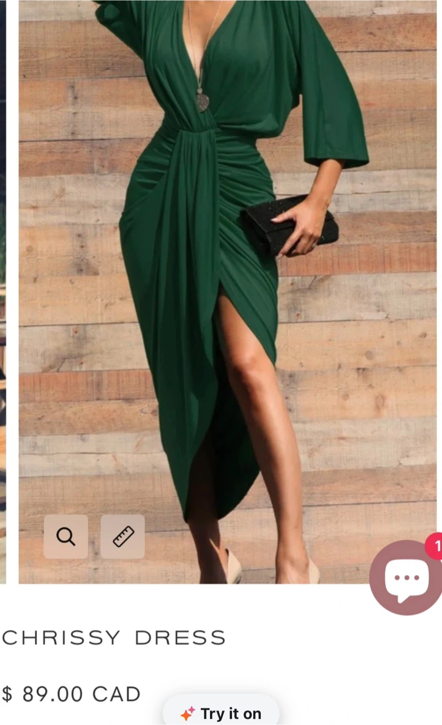 Langsura Chrissy Dress - Green - photo 2
