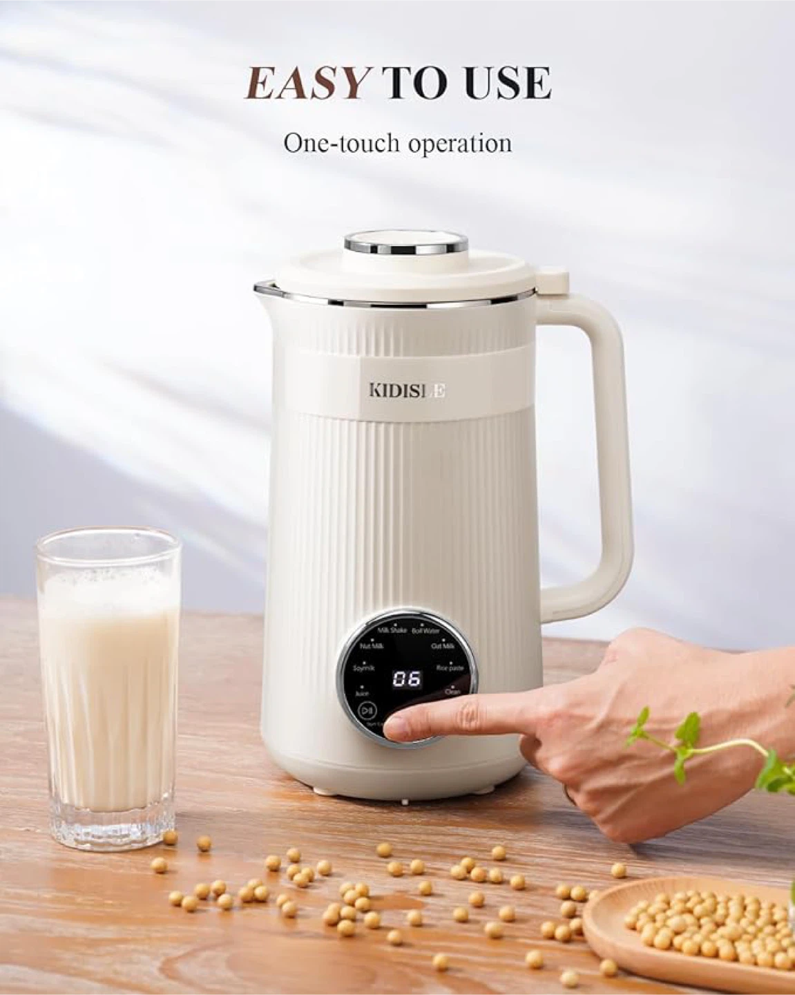 KIDISLE Multifunctional Nut Milk Maker HB-B1018KW3 - photo 2