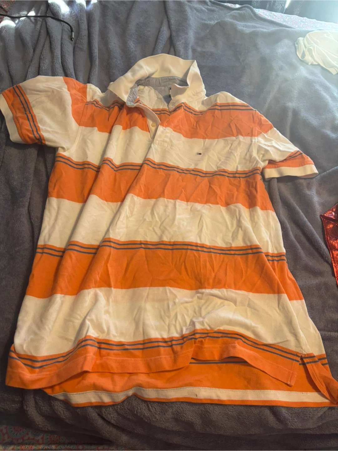 Tommy Hilfiger Striped Polo Shirt XL