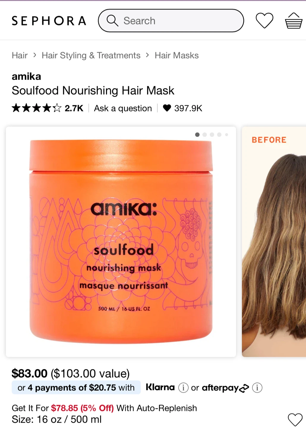 (3) amika Soulfood Hair Mask 500 ml - photo 2