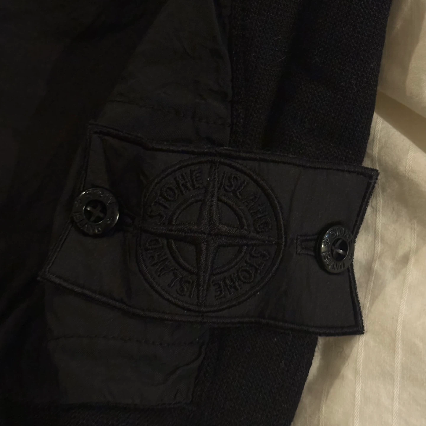 Stone Island Shadow Project Black Cargo Shorts - photo 2