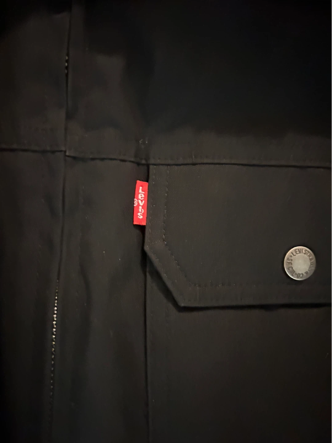 Levi's Black Sherpa Collar Bomber Jacket - photo 3